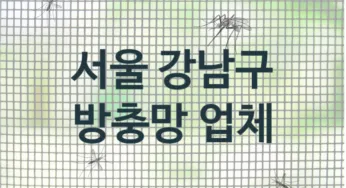 서울 강남구 방충망 업체 추천 TOP 3, 방충망 업체 소개