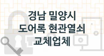 경남 밀양시 도어록 업체 추천 4, 도어록가격 설치, 열쇠분실