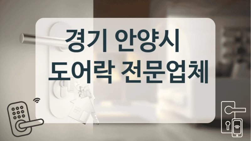 경기 안양시 
 도어락 전문업체