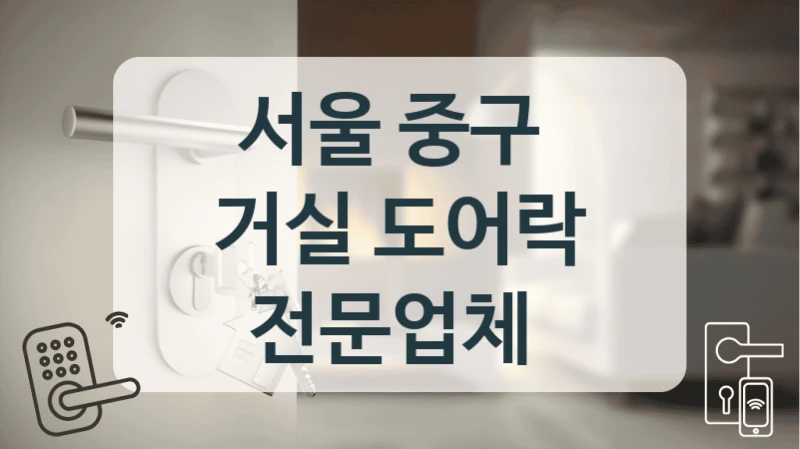 서울 중구 
거실 도어락 전문업체