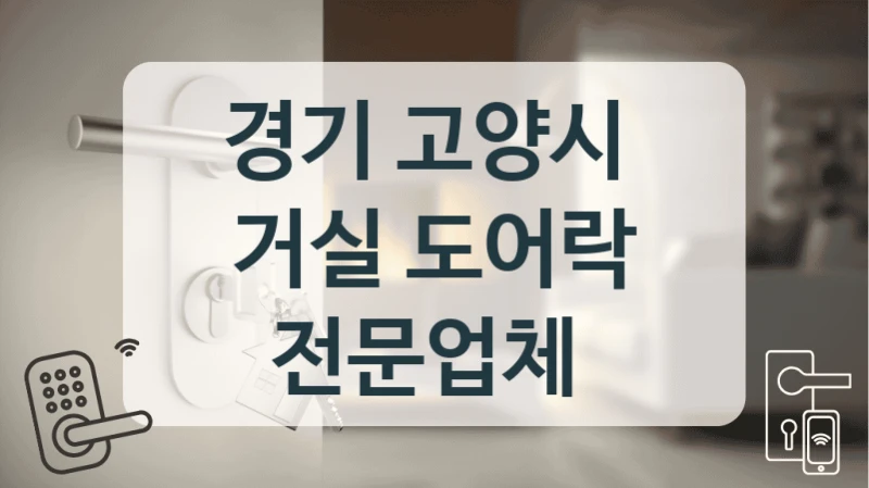 경기 고양시 
거실 도어락 전문업체